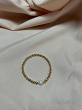 Cargar imagen en el visor de la galería, Pulsera balines 4MM con perla
