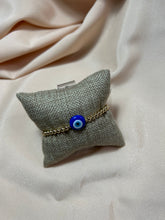 Cargar imagen en el visor de la galería, Pulsera de balines y pasador de cerámica de ojo turco
