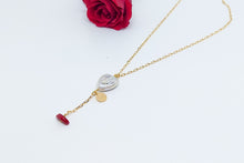 Cargar imagen en el visor de la galería, Set de Cadena y Choker Rojo
