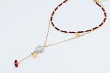 Cargar imagen en el visor de la galería, Set de Cadena y Choker Rojo
