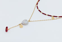 Cargar imagen en el visor de la galería, Set de Cadena y Choker Rojo
