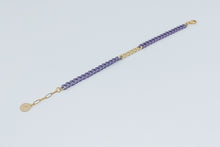 Cargar imagen en el visor de la galería, Pulsera de eslabón plano Esmaltado y de Gold Field
