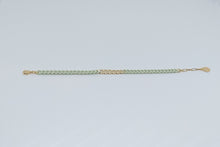 Cargar imagen en el visor de la galería, Pulsera de eslabón plano Esmaltado y de Gold Field
