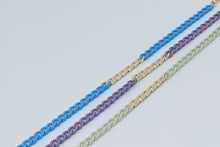 Cargar imagen en el visor de la galería, Pulsera de eslabón plano Esmaltado y de Gold Field
