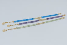 Cargar imagen en el visor de la galería, Pulsera de eslabón plano Esmaltado y de Gold Field
