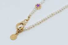 Cargar imagen en el visor de la galería, Collar de perlas Broche frontal y pasador de estrellita
