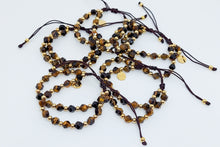 Cargar imagen en el visor de la galería, Pulsera con Piedras Semi Preciosas de Ojos de Tigre

