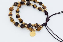 Cargar imagen en el visor de la galería, Pulsera con Piedras Semi Preciosas de Ojos de Tigre
