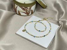 Cargar imagen en el visor de la galería, Choker Mini de balines, ojos turcos y perlas
