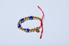 Cargar imagen en el visor de la galería, Pulsera ajustable con cubos de Ojos de Murano
